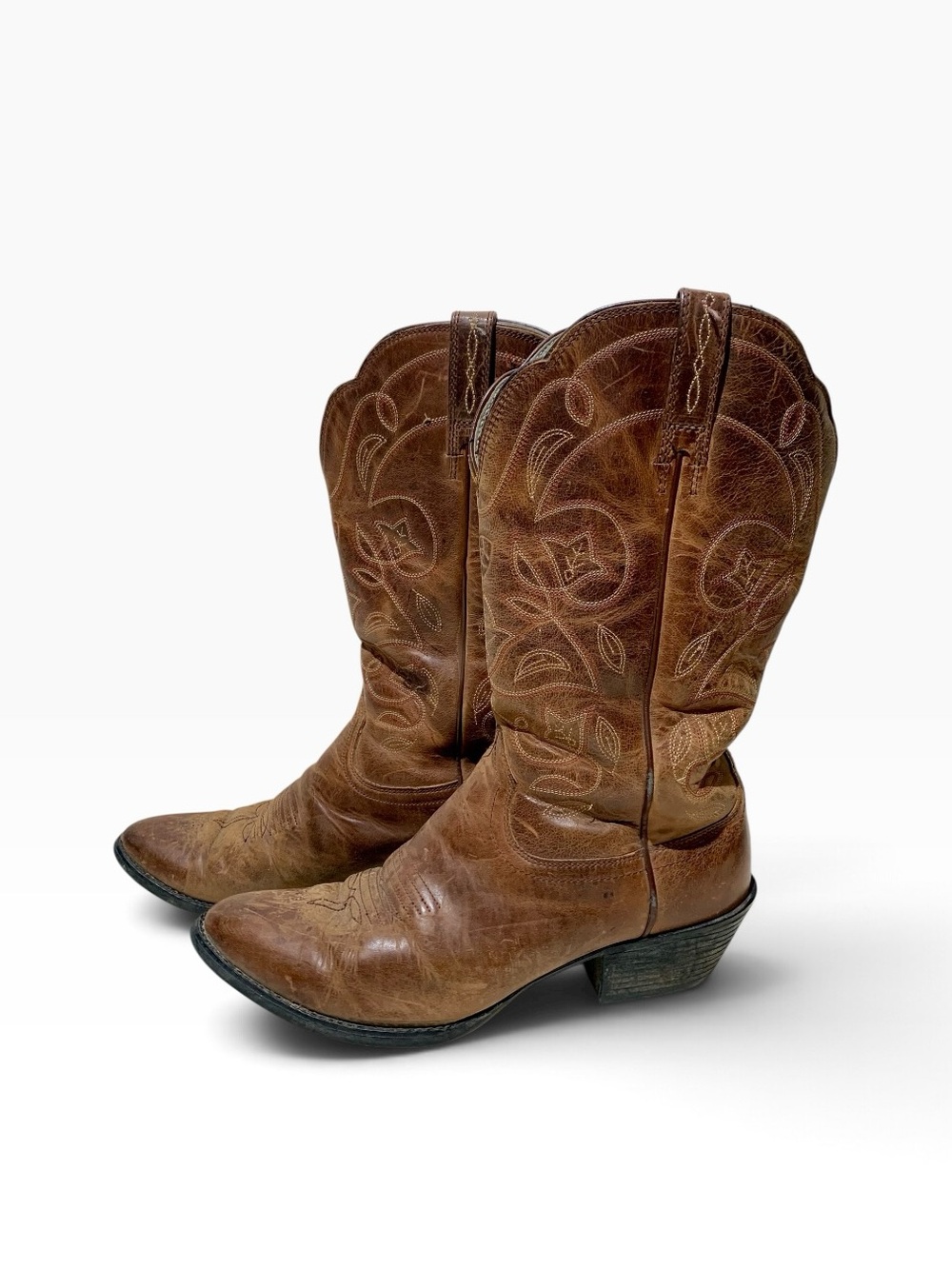 Women’s Ariat #10001015 Heritage R Toe Western Boots Sz 8.5